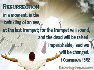 1 Corinthians 15:52 Resurrection In A Moment A Twinkling Of An Eye (gray)